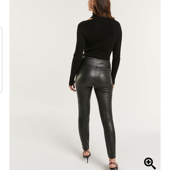 3 Vegan Leather leggings high rise pull on, set sale preferred - Picture 2 of 3